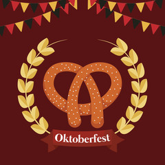 Oktoberfest festival design with icon vectot ilustration