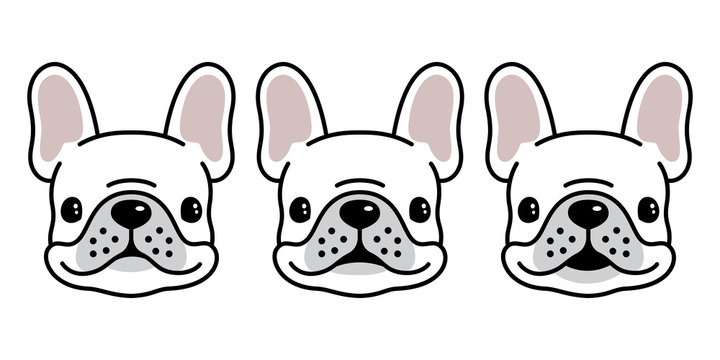 dog vector french bulldog icon logo cartoon character illustration symbol doodle