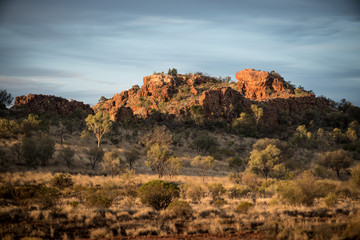 Fototapeta na wymiar outback rocky outcrop