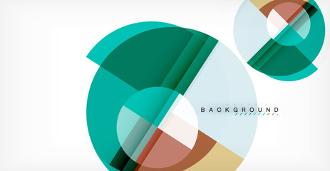 Obraz premium Vector circle abstract background