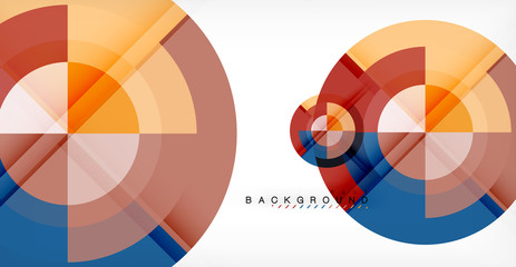 Obraz premium Vector circle abstract background