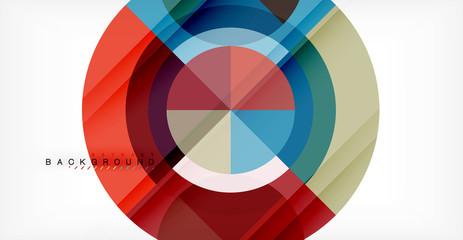 Obraz premium Vector circle abstract background