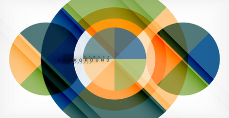 Fototapeta premium Vector circle abstract background