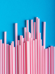 Obraz premium Cocktail Tubes blue art background 