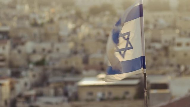 Israeli flag at jerusalem