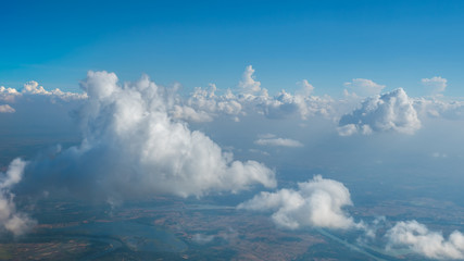 Super big clouds and sky in nature