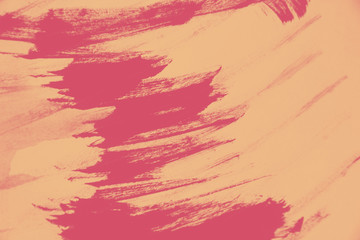 autumn orange and pink hand painted brush grunge background texture	