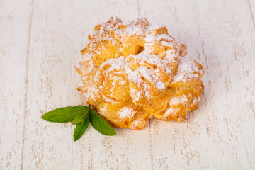 Sweet tasty profiteroles
