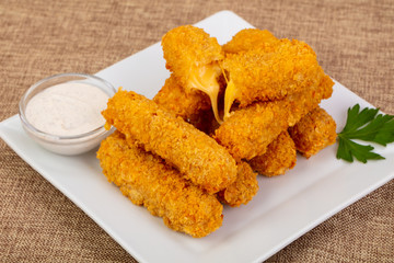 Fried cheese sticks