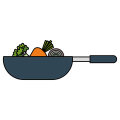 pan cooking vegetables icon