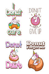 cute unicorn and donuts quotes