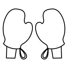 hands with gloves kitchen