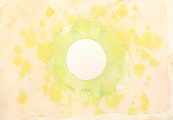 Abstract watercolor background painting