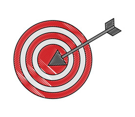 business target arrow start success color drawing