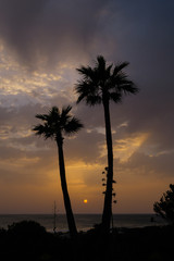 Sunset in Sancti Petri, Chiclana de la Frontera, Spain