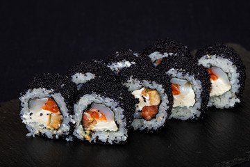 Japanese roll with salmon