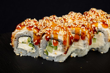 Japanese roll with eel