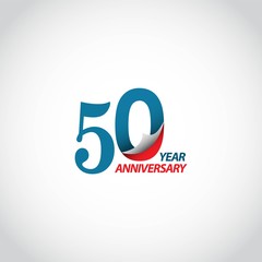 Obraz premium 50 Year Anniversary Vector Template Design Illustration