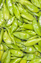 Green chili peppers