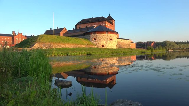The castle Hame, Sunny July morning. Hameenlinna, Finland 