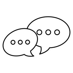 speech bubbles message icon