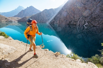 Obraz premium Hike in Fann mountains