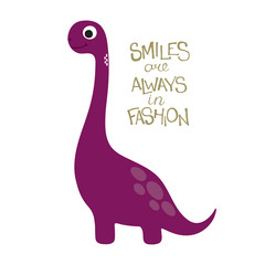 Cute dino illustration
