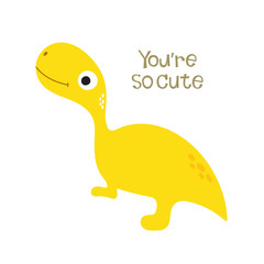 Cute dino illustration