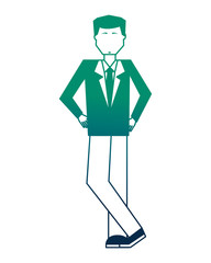 businessman elegant avatar character