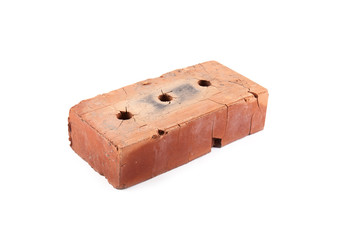 Old brick isolated