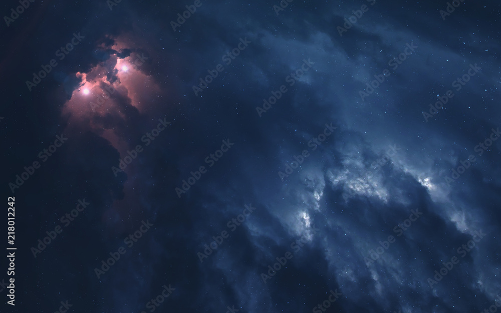 Wall mural awesome beautiful starfield somewhere in deep space. elements of this image furnished by nasa