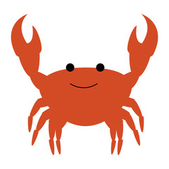 crab sea isolated icon