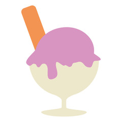 ice cream cup isolated icon