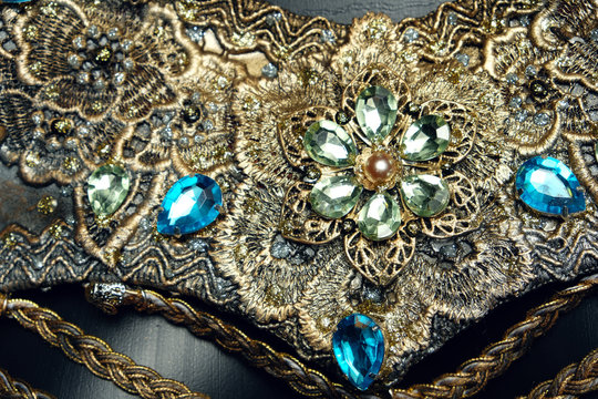 Creative silver glitter corset