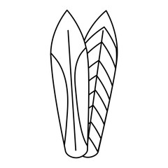 surfboards sport isolated icon