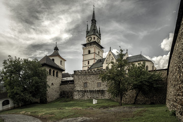 Fototapeta na wymiar Kremnica town castle, Slovakia