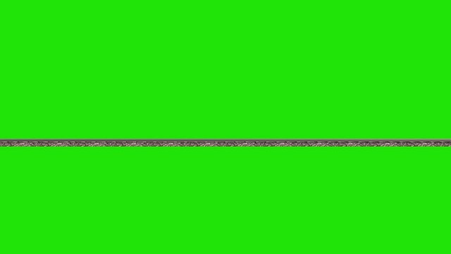 Train Speed Maglev Side Close Up 3D Rendering Green Screen