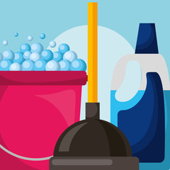 spring cleaning concept