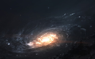 Galaxy, awesome science fiction wallpaper. Elements of this image furnished by NASA - 218013628