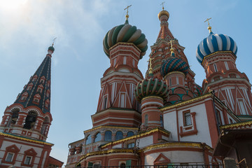 Fototapeta na wymiar Moscow. Red square. The views of St. Basil's Cathedral.