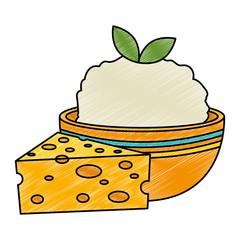 kitchen bowl with mashed potatoes and cheese