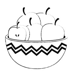 kitchen bowl with apples