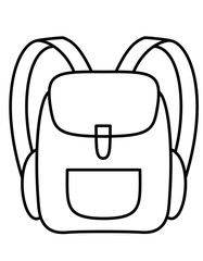 リュック(線画)