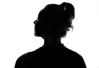 Female person silhouette