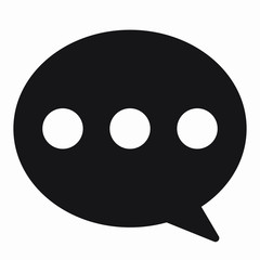 Chat icon, comments icon.