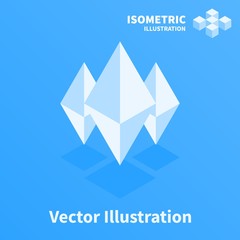 Obraz premium Abstract geometric composition. 3d pixel art illustration.