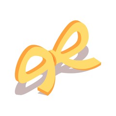 Decorative bow. Vector illustration.