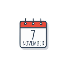 Calendar day icon isolated on white background. Vector illustration.