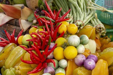 Vegetables for cooking papaya salad(som tam)