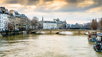 Inondations lors de la crue de la Seine en 2017